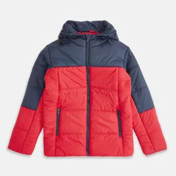 Pantaloons Junior Boys Red Colourblocked Quilted Jacket-image-69