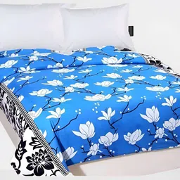 Supreme Home Collective Blue Floral 144 TC Queen Bedsheet-image-80