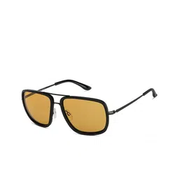 Vincent Chase Unisex Yellow Lens & Black Square Sunglasses with Polarised and UV Protected-43