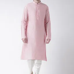 KISAH Men Pink Kurta with Pyjamas-39