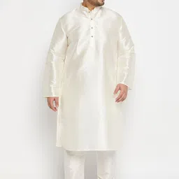 VASTRAMAY Plus Size Mandarin Collar Kurta and  Dhoti Pants-picture-15