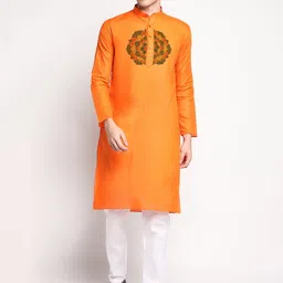 DEVOILER Ethnic Motifs Printed Kurta With Pyjamas-picture-36