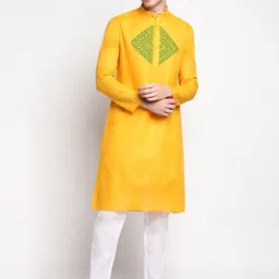 DEVOILER Ethnic Motifs Printed Straight Kurta with Pyjamas-picture-16