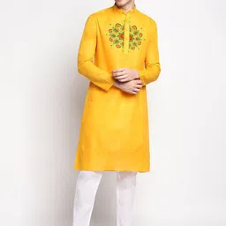 DEVOILER Ethnic Motifs Printed Regular Straight Kurta with Pyjamas-picture-30