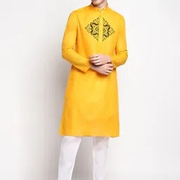 DEVOILER Ethnic Motifs Printed Regular Straight Kurta with Pyjamas-picture-24
