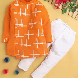 Jeetethnics Boys Printed Regular Kurta With Pyjamas-1