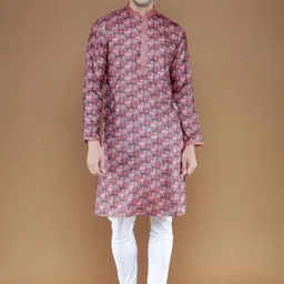 Sanwara Ethnic Motif Printed Regular Kurta with Pyjamas-picture-57