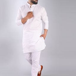FUBAR  Mandarin Collar Regular Kurta with Pyjamas-picture-1