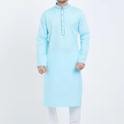 Indian Poshakh Regular Mandarin Collar Kurta With Pyjamas-picture-19