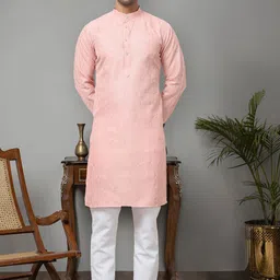 Anouk Men Embroidered Regular Chikankari Kurta with Pyjamas-33