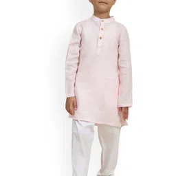 BAESD Boys Organic Cotton Straight Kurta With Pyjamas-picture-51