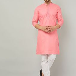 Armaan Ethnic Mandarin Collar Long Sleeve Regular Pure Cotton Kurta With Pyjamas-picture-40