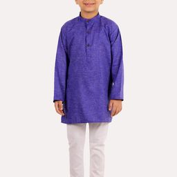 Superminis Boys Blue Regular Pure Cotton Kurta with Pyjamas-31
