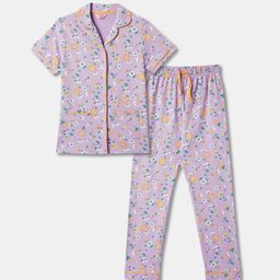 R&B Girls Floral Printed Pure Cotton Shirt with Pyjamas-picture-38