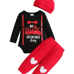 StyleCast Infant Girls Red Printed Leotard with Joggers-image-57