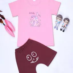 HERE&NOW Boys Printed Pure Cotton Tshirt & Pyjama Set-image-14
