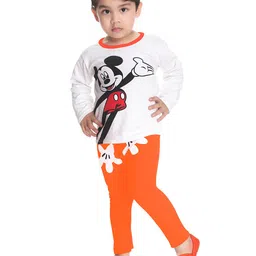 BAESD Boys Mickey Mouse Printed T-shirt with Pyjamas-image-85