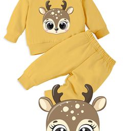 x2o Kids Printed T-shirt with Pyjamas-image-33