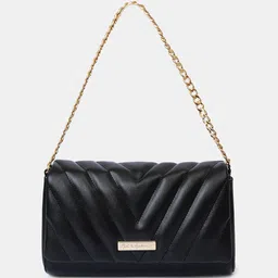 Mast & Harbour PU Structured Shoulder Bag with Quilted-1