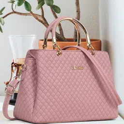 Exotic Structured Handheld Bag with Quilted-18