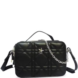 CHRONICLE Geometric PU Structured Sling Bag with Quilted image 1