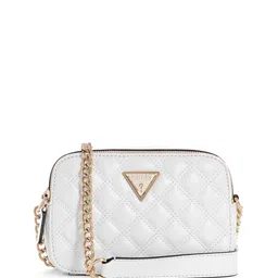 GUESS Textured PU Structured Sling Bag with Quilted-4