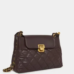 Styli PU Structured Sling Bag with Quilted-17