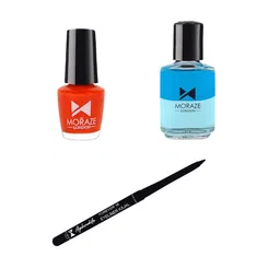 Moraze Set of 3 Nail Polish + Kajal & Nail Polish Remover-16