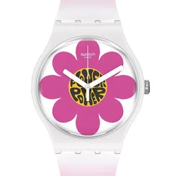 Swatch Unisex Printed Dial & Ceramic Straps Analogue Watch-27