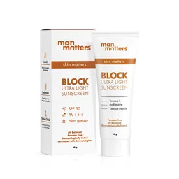 Man Matters Non Greasy Sunscreen with SPF 30 without White Cast 30 g image 5