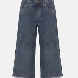 KiddoPanti Girls Blue Jean Regular Fit Stretchable Jeans-picture-36