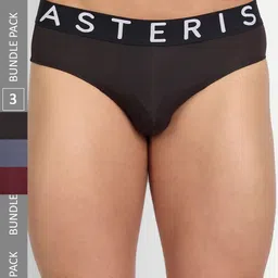 Asterisk Mens Pack of 3 Snug Fit Briefs MBR-CBK&BUR&SBL-XS-04-picture-27