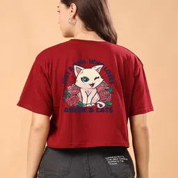 SWIFTLY Women Printed Bio Finish T-shirt-image-61