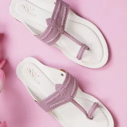THE WHITE POLE Braided Strap One Toe Flats-image-99