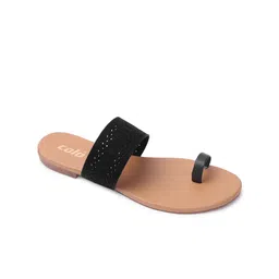 Colo Woven Design One Toe Flats-image-69