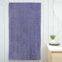 FABINALIV Purple 1 Cotton 400 GSM Bath Towel-image-42