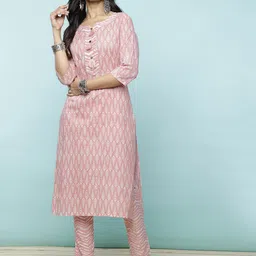 Rangita Ethnic Motifs Printed Pure Cotton Kurta With Trouser-15
