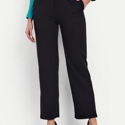 Next One Women Tailored Straight Fit High-Rise Easy Wash Formal Trousers-picture-40