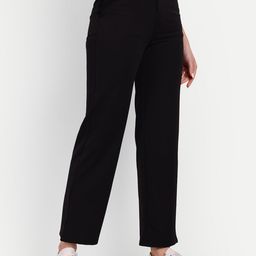 Next One Women Tailored Straight Fit High-Rise Easy Wash Trousers-picture-3