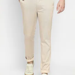 Basics Men Tapered Fit Cotton Trousers-image-16