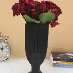 PolliNation Set Of 2 Red Artificial Hydrangea Flower Bunch-picture-29