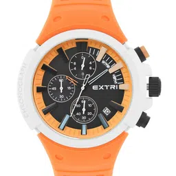 EXTRI Men Dial & Stainless Steel Straps Analogue Watch X6058-G-40