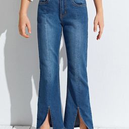 Kotty Girls Jean Wide Leg Highly Distressed Light Fade Stretchable Jeans-picture-25