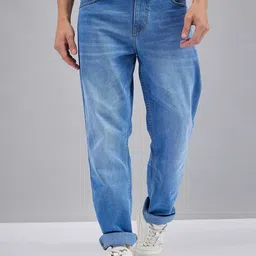 Harvard Men Blue Jean Slim Fit Mid-Rise Clean Look Light Fade Stretchable Jeans-image-46