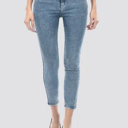 Numero Uno Women Super Skinny Fit High-Rise Heavy Fade Clean Look Cotton Jeans-image-24