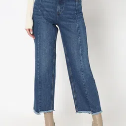 Vero Moda Women Straight Fit High-Rise Light Fade Pure Cotton Jeans-picture-28
