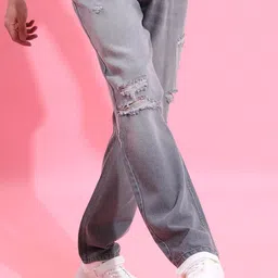 HIGHLANDER Men Loose Fit Baggy Jeans-image-43