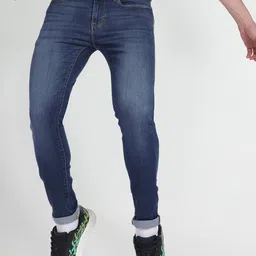 Flying Machine Men Skinny Fit Low-Rise Light Fade Stretchable Jeans-picture-33
