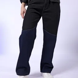 The Indian Garage Co Men Colourblocked Relaxed Fit Clean Look Stretchable Jeans-image-46