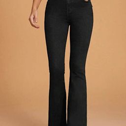 BROADSTAR Women Smart Bootcut High-Rise Clean Look Stretchable Jeans-image-90